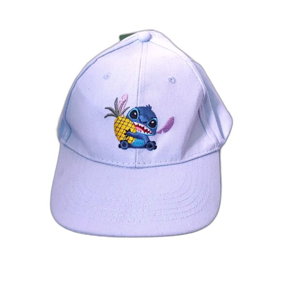 Disney Stitch Pineapple Embroidered Baseball Cap – Light Blue Adjustable Hat NWT - Picture 1 of 4